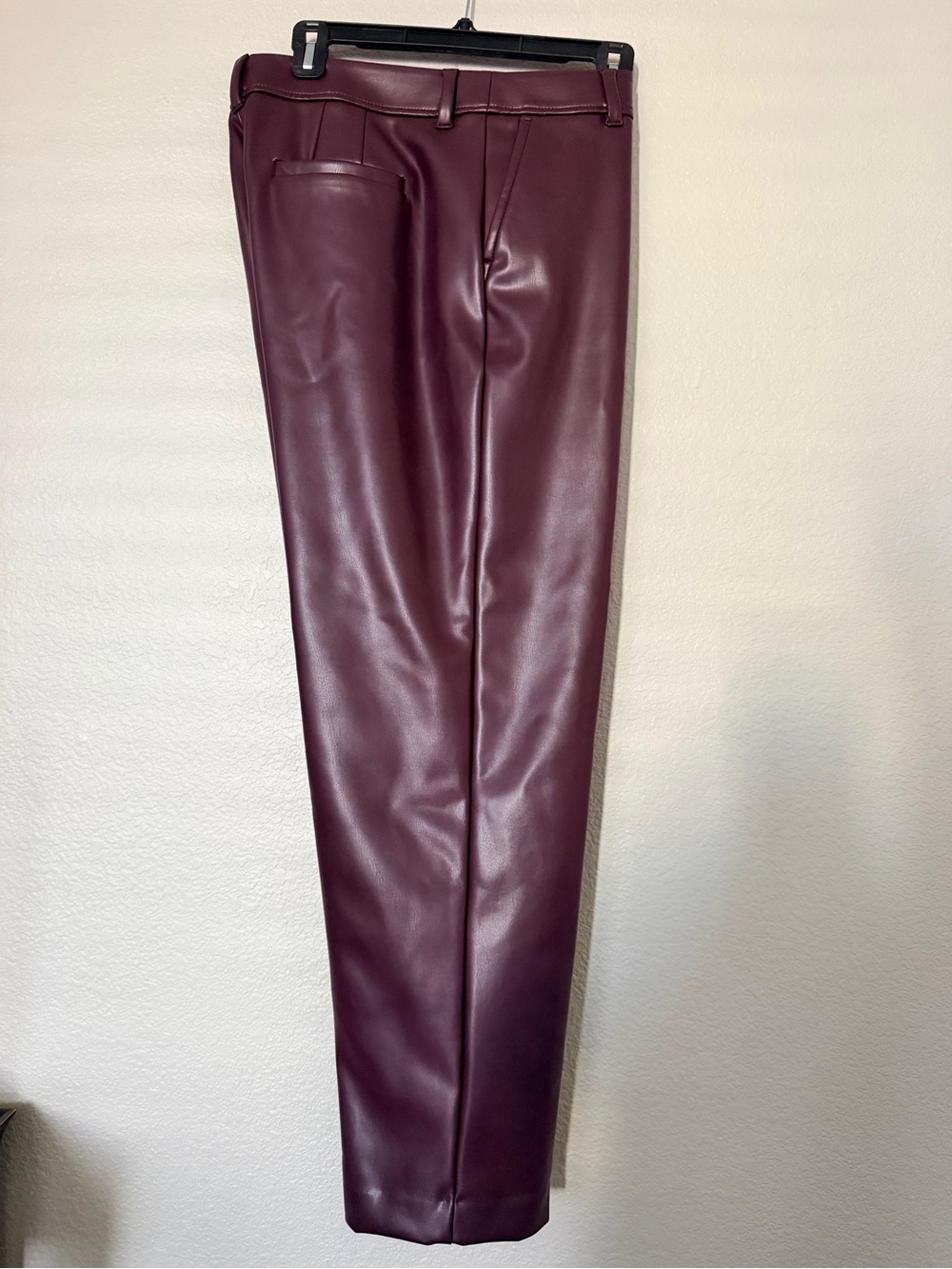 Talbots Burgundy Faux Leather Pants